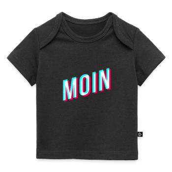 Moin | Glitcheffekt | Tiktok - Baby Premium Organic T-Shirt - Schwarz - Vorne
