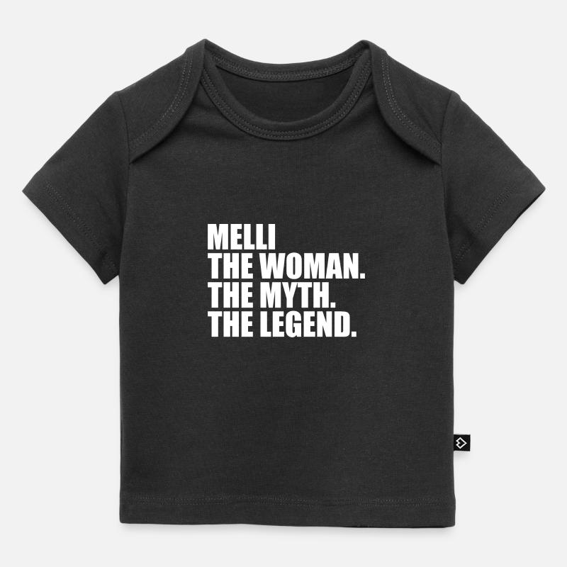 Femme Mythe Légende Nom Melli - T-shirt Premium bébé bio - noir