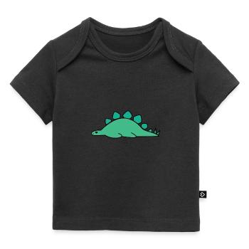 Dino qui dort - T-shirt Premium bébé bio - noir - Devant