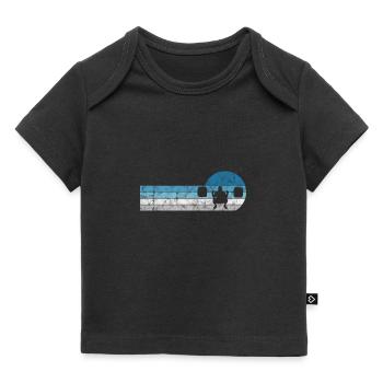 Musculation Bodybuilder GYM Fitnessstudio Retro - T-shirt Premium bébé bio - noir - Devant