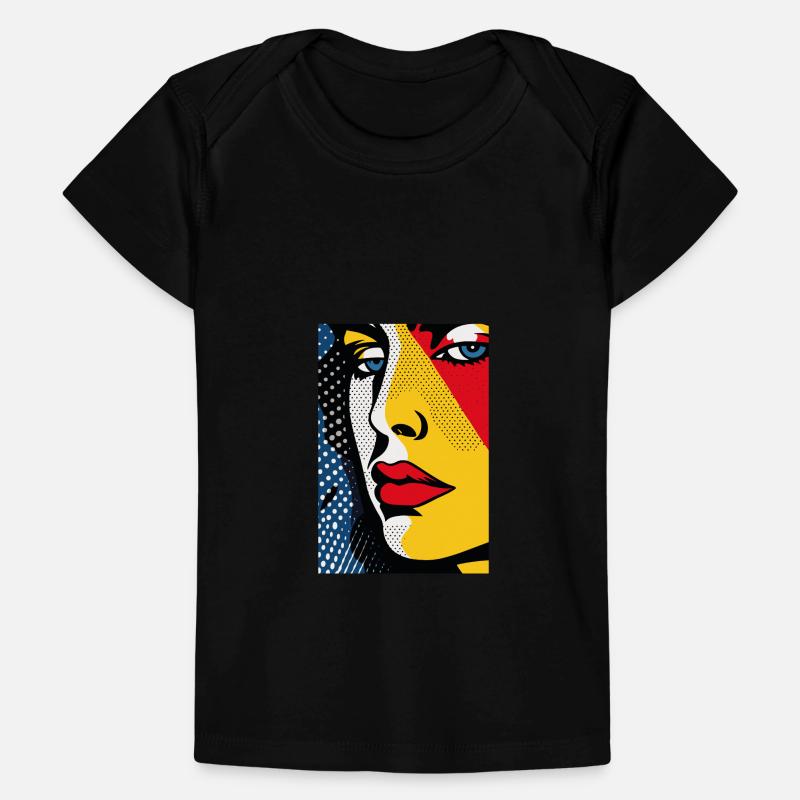 Funny Pop Art Retro Hidden Sad Baby Premium Organic T-shirt