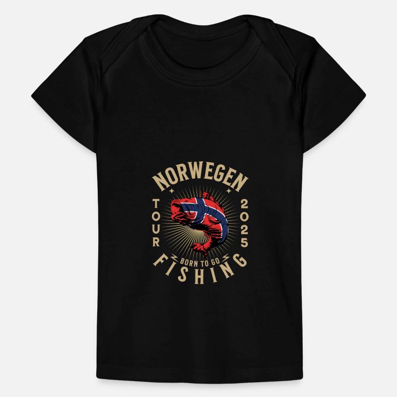Excursion de pêche en Norvège 2025 T-shirt Premium bébé bio