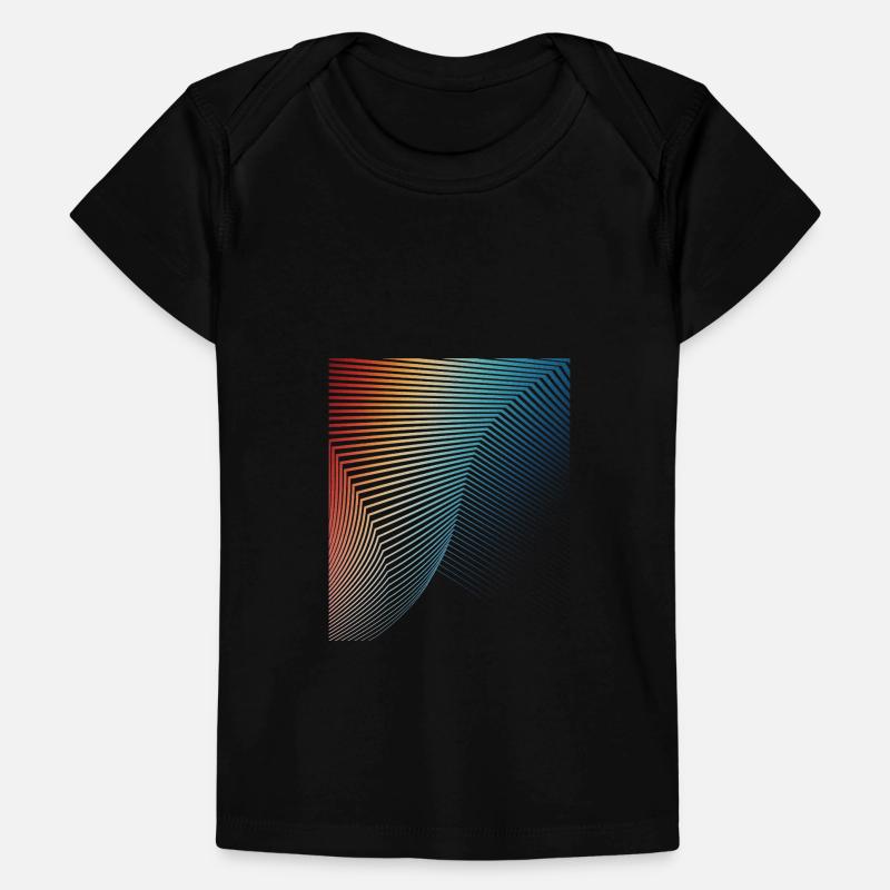 abstract geometric pattern spiral wave Baby Premium Organic T-shirt