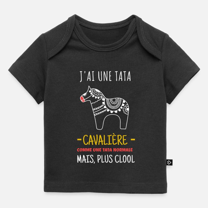 Tata Cavaliere Cool - T-shirt Premium bébé bio - noir