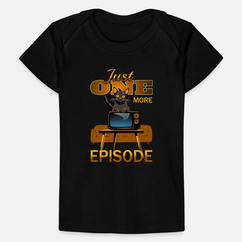 Chat à la télé T-shirt Premium bébé bio