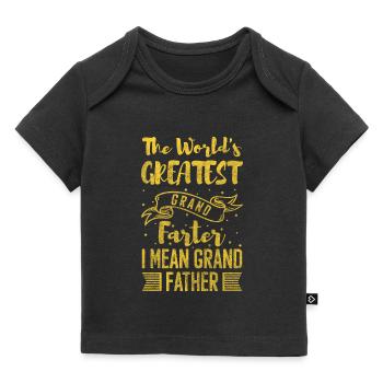 Grands-parents Parents Enceintes - T-shirt Premium bébé bio - noir - Devant