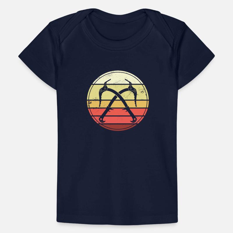 Eisklettern Retro Eispickel Eiskletterer Baby Premium Organic T-Shirt