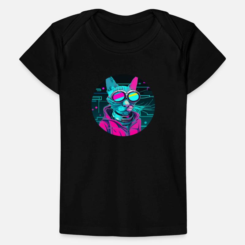 Chat élégant T-shirt Premium bébé bio