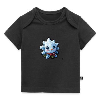 Snowflake for children - Baby Premium Organic T-shirt - black - Front