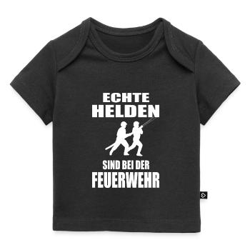 Feuerwehr - Baby Premium Organic T-Shirt - Schwarz - Vorne