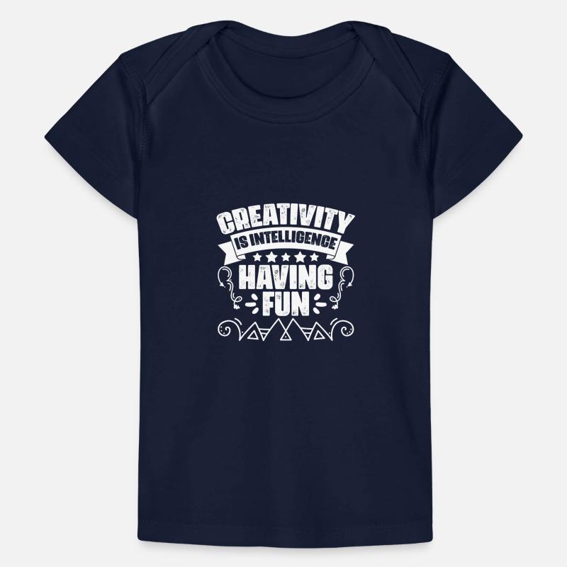La créativité géniale est l’intelligence qui s’amuse et T-shirt Premium bébé bio