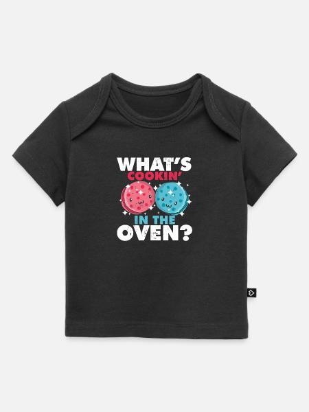 Cosa c'è nel forno? Rivelazione di genere - T-shirt Premium neonato bio - nero