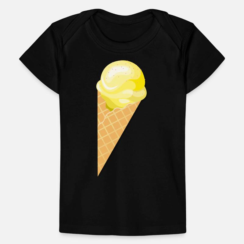 Kugel Vanille Eis Geschenk Idee Baby Premium Organic T-Shirt