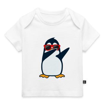 Pingouin tamponnant - T-shirt Premium bébé bio - marine foncé - Devant