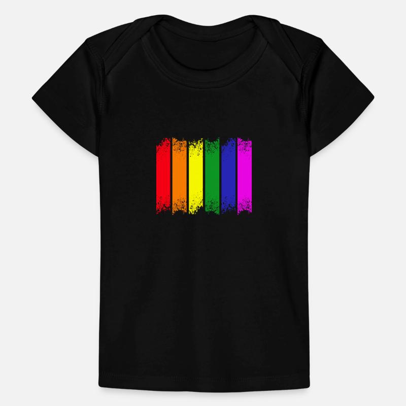 Rainbow Stripes Baby Premium Organic T-shirt