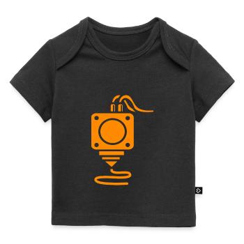3D Druck - Baby Premium Organic T-Shirt - Schwarz - Vorne