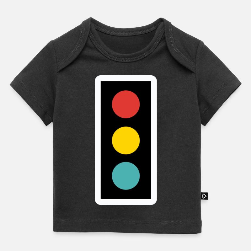 Feu de circulation pour enfants - T-shirt Premium bébé bio - noir