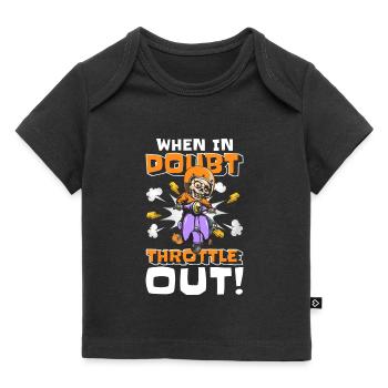 Retro Cartoon Character Cartoon Illustration - Baby Premium Organic T-shirt - black - Front