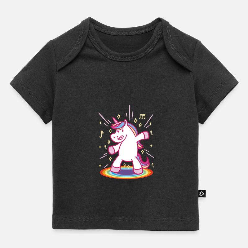 Ascoltare Dancing Birthday Gift - T-shirt Premium neonato bio - nero