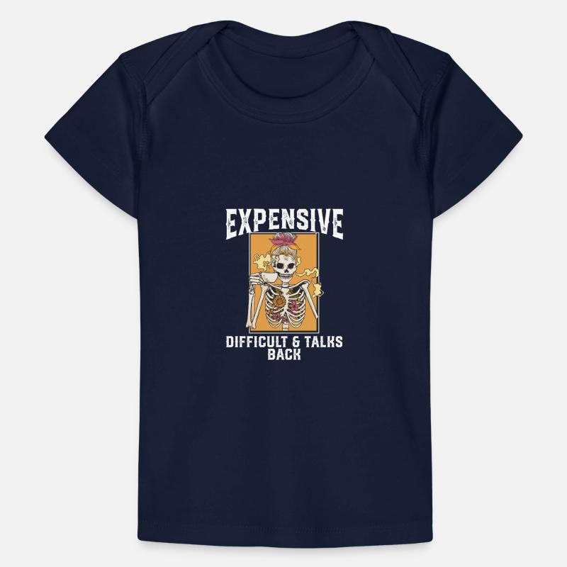 ex Skeleton Drinking Coffee Expensive Difficult An Baby Premium Organic T-Shirt