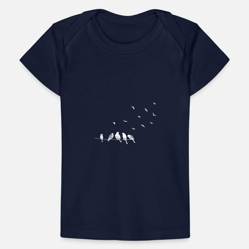Bird migration in white Baby Premium Organic T-shirt