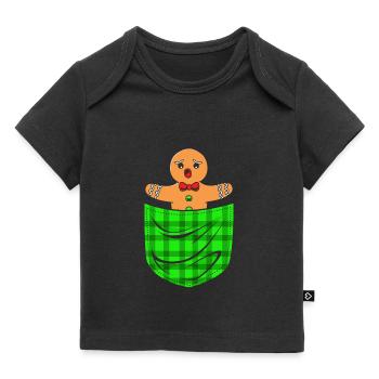Lebkuchenmann Lebkuchenherz Lebkuchen Naschen - Baby Premium Organic T-Shirt - Schwarz - Vorne