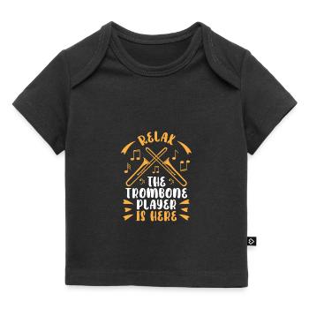 Trombone trombonist - Baby Premium Organic T-shirt - black - Front