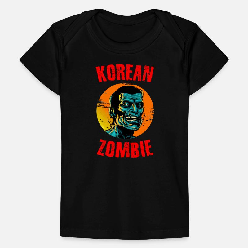 Zombie coreani Horror Halloween Cadavere non morto T-shirt Premium neonato bio