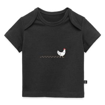 Huhn, Hahn, Nutztier, Watschhuhn - Baby Premium Organic T-Shirt - Schwarz - Vorne