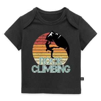 Rock Climbing - Baby Premium Organic T-shirt - black - Front