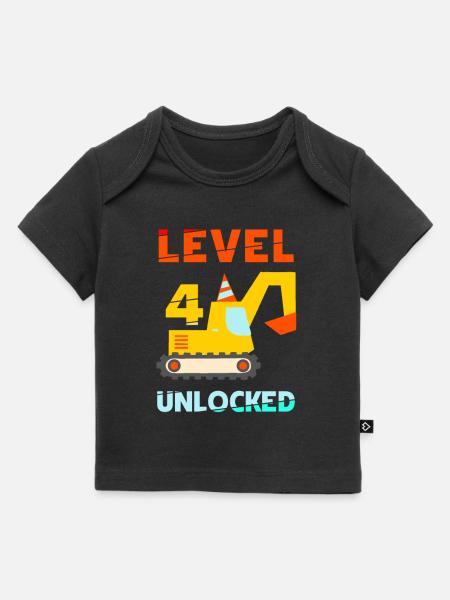Level 4 unlocked Bagger - Baby Premium Organic T-Shirt - Schwarz