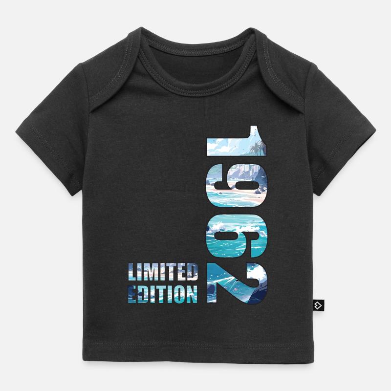 1962 Idée d’anniversaire de T-shirt en édition limitée - T-shirt Premium bébé bio - noir