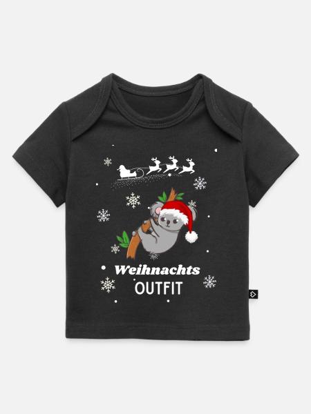 Weihnachts OUTFIT Koala - Baby Premium Organic T-Shirt - Schwarz