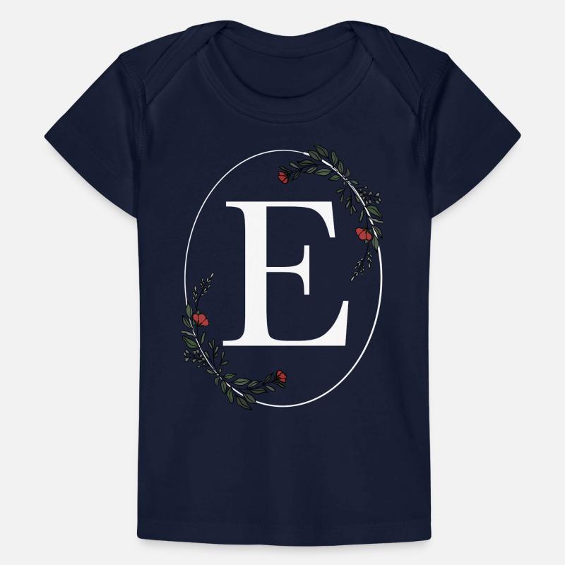 Letter E Baby Premium Organic T-shirt
