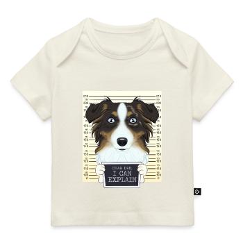 Berger australien Papa I Berger australien - T-shirt Premium bébé bio - marine foncé - Devant