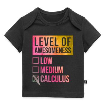 calcul - T-shirt Premium bébé bio - noir - Devant