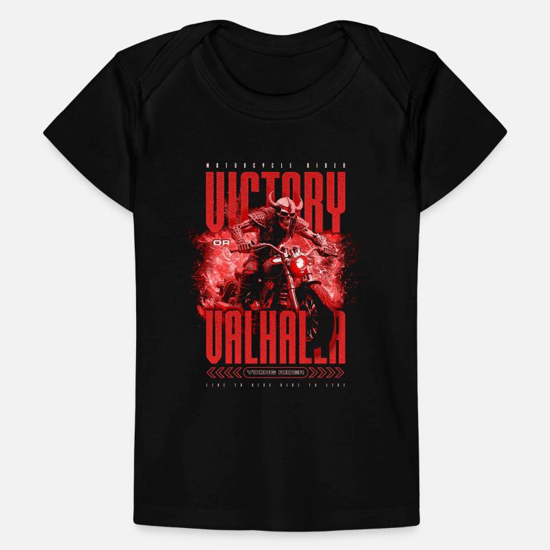 Motorrad Nordische Wikinger Sieg Oder Walhalla Baby Premium Organic T-Shirt