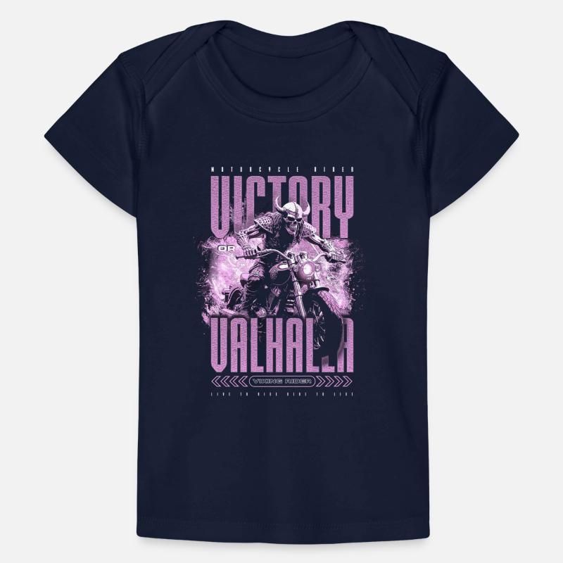 Motorrad Nordische Wikinger Sieg Oder Walhalla Baby Premium Organic T-Shirt