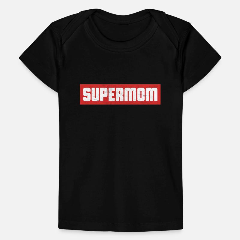 Mama Mutterschaft Superheld Supermama Mutter Mamma Baby Premium Organic T-Shirt