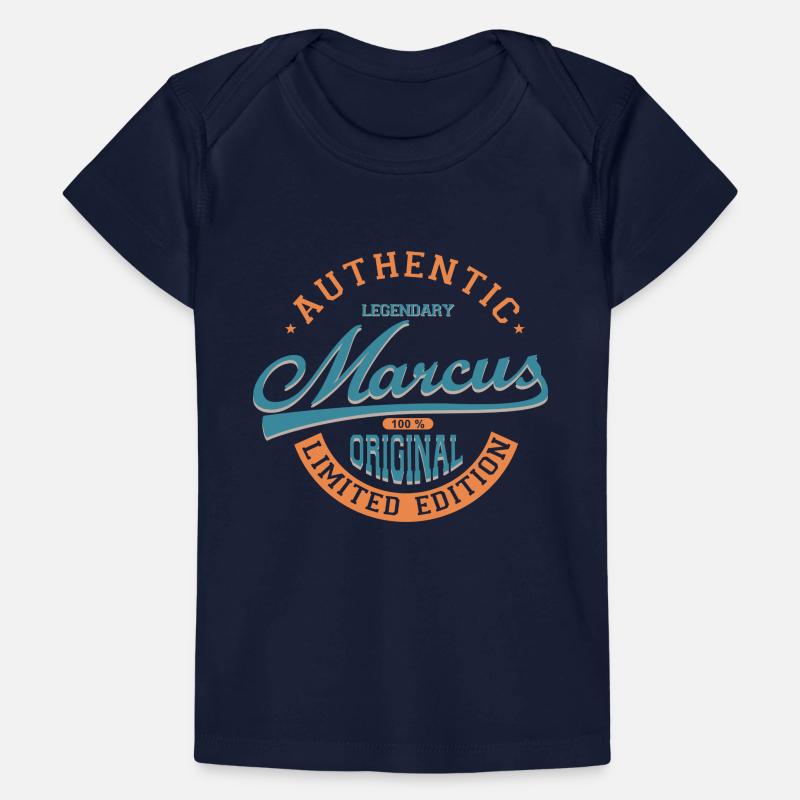 Marcus tshirt personalisierte Geschenk Name Marcus Baby Premium Organic T-Shirt