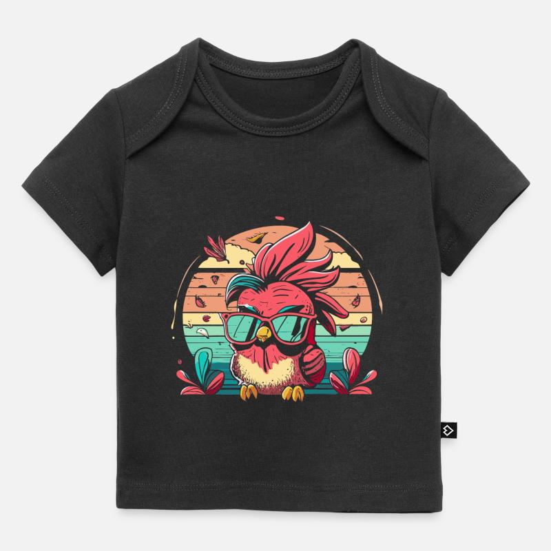 Cardinal Vogel Cardinal Rouge - T-shirt Premium bébé bio - noir