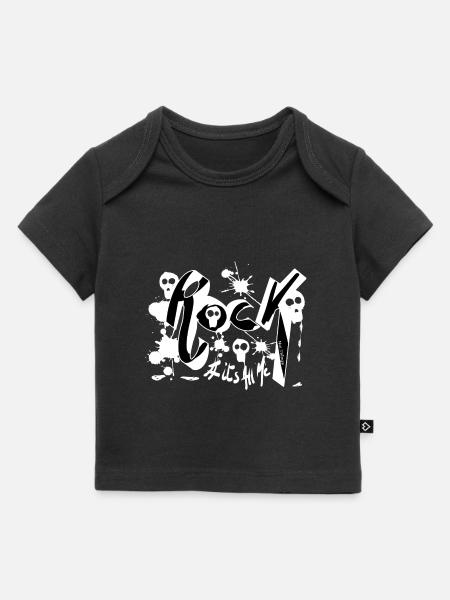 Rock ItsAllMe white - Baby Premium Organic T-Shirt - Schwarz