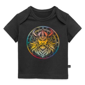 Wikinger - Baby Premium Organic T-Shirt - Schwarz - Vorne