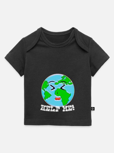 Help me! - Baby Premium Organic T-Shirt - Schwarz