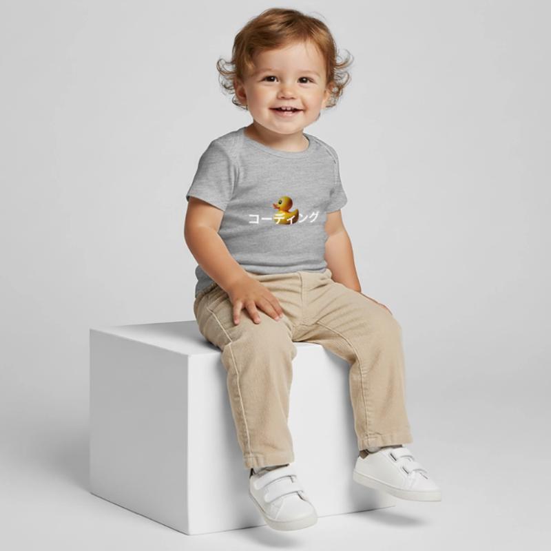 LUZILLION CODER COUTURE, DÉBOGAGE DE RUBBER DUCK T-shirt Premium bébé bio