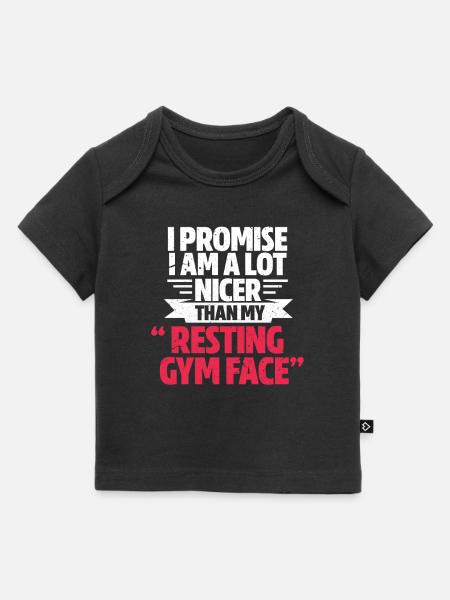 Gym - Baby Premium Organic T-Shirt - Schwarz