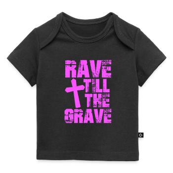 rave - Baby Premium Organic T-shirt - black - Front
