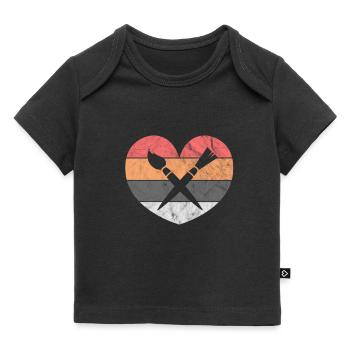 Art painting - Baby Premium Organic T-shirt - black - Front