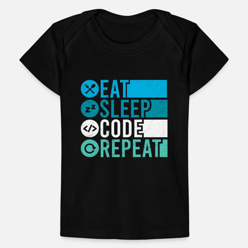 Eat Sleep Code Repeat Programmierer Software Baby Premium Organic T-Shirt