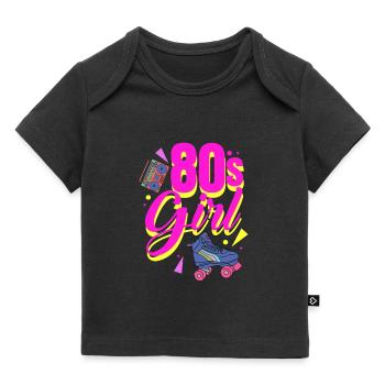 80er Jahre - Baby Premium Organic T-Shirt - Schwarz - Vorne